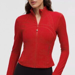 Lululemon - DARK RED Define Cropped Jacket Nulu